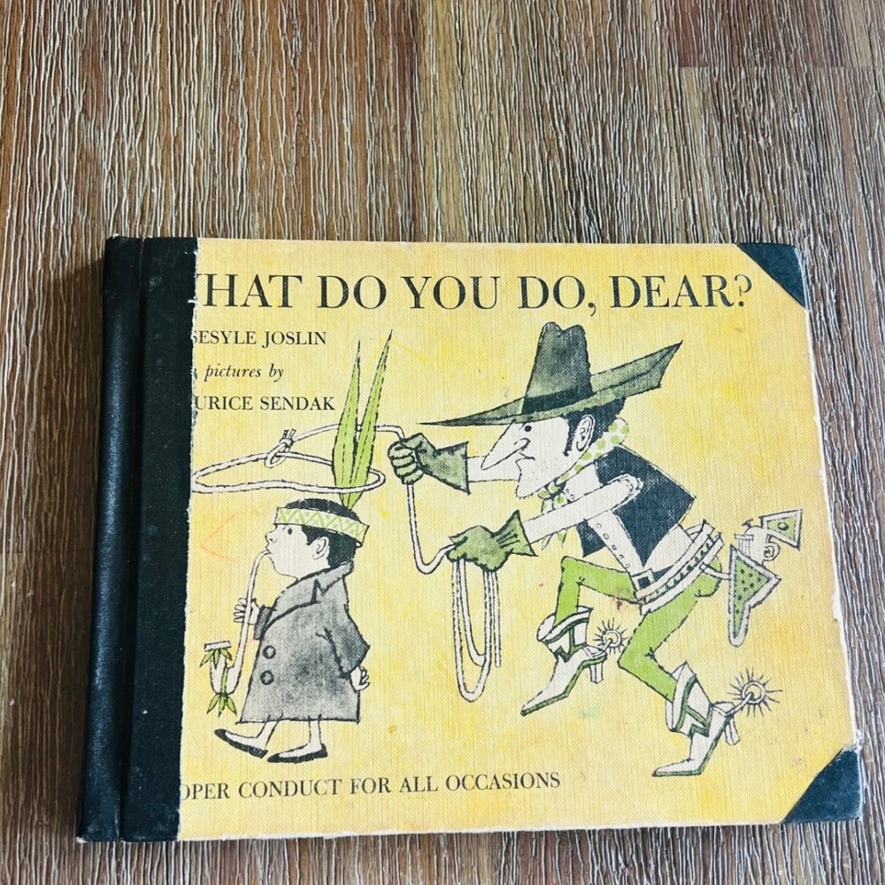 Vintage Children's Book What Do You Do Dear Sesyle Joslin 60s Etiquette Book